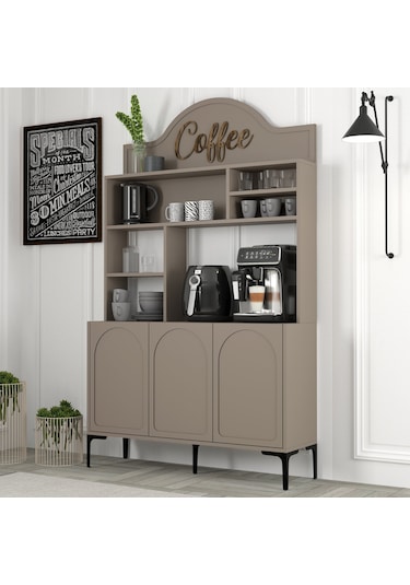 Lyon Kahve Köşesi 120cm - Atlas / Siyah