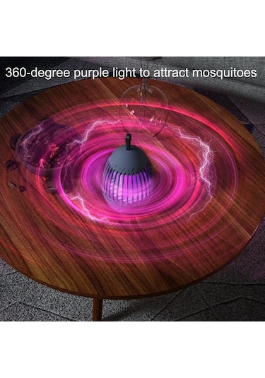 Novahub L01 Elektrik Şoklu Sivrisinek Öldürücü Usb Gece Lambası Gri