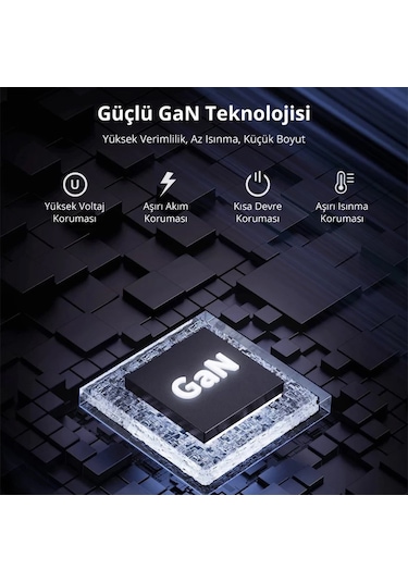 Bix BX2P30G GaN 30W Çift Portlu Şarj Cihazı Beyaz