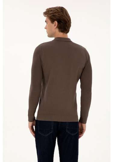 U.s. Polo Assn. Erkek Vizon Kazak /triko 50313685-vr052 Vizon