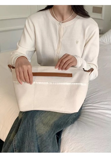 Travel Büyük Alışveriş Çantası İçin İç Taban Düzenleyici, Bej 243607934 Bej Açık