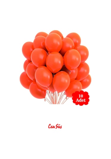 Pastel Balon 12 İnç 10'lu TURUNCU