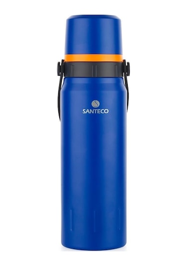 Schafer Santeco Çelik Termos 1200 Ml Mavi