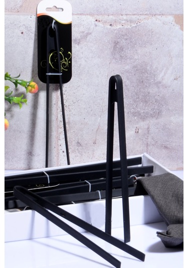 Silikon Tutacak Maşa 29 Cm Silikon Siyah