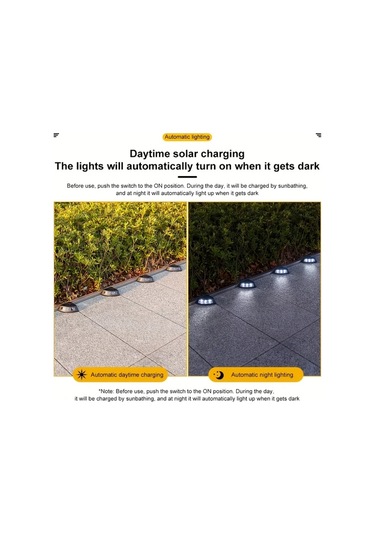 Honeybeeshop 4 Adet Güneş Enerjili Sıcak Işık Basamak Işıkları Bahçe Avlu Dekoru Led Yolu Aydınlatması Kolay Kurulum Dış Mekan Sıcak Işık