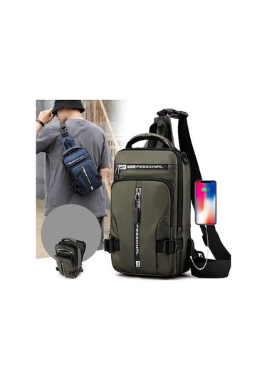 Xianwen Mufunye Çok Amaçlı Şık Ve Pratik Sırt Çantası, Usb Yeşil