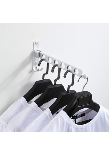 Duvara Monte Çamaşır Kurutma Askısı, 90 Dönebilen Duvara Monte Katlanabilir Çamaşır Askısı, Balkon, Banyo, Otel İçin Gümüş, 1 Diğer