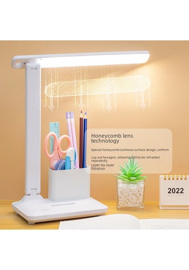 Yunboo Öğrenci Odası İçin Led Dokunmatik Göz Koruyucu Çalışma Lambası - Üç Aydınlatma Modu İle Döner Kafa Ve Katlanabilir Tasarım Şarjlı/şarj Süreci İle Diğer