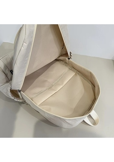 Fastbuy Elmpaly Kadın Khaki Büyük Kapasiteli Dayanıklı Nylon Sırt Çantası Haki 1 Haki