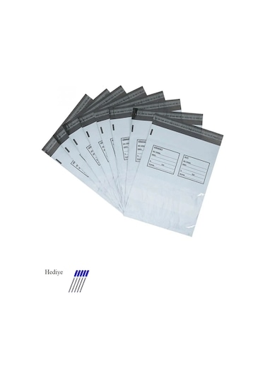 Büyük Boy Cepli Kargo Poşeti 35x45+5 Cm - 300 Adet 40+40 80 Mikron