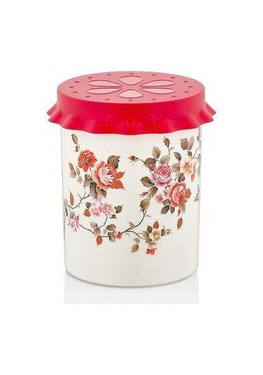 Özmet Çiçek Desenli Orta Boy Kavanoz