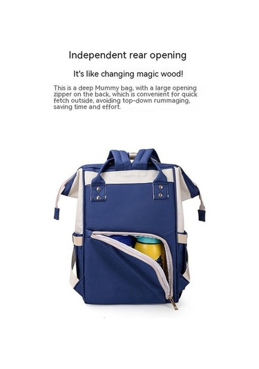 Didadodo Dinosaurs Home Bebek Bakım Çantası - Kırmızı, Mavi Altın - Pratik Tasarım Altın