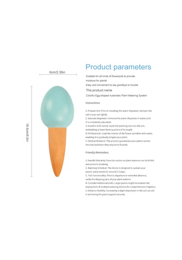 4 Adet Otomatik Bitki Sulama Stakes Yumurta Kendinden Sulama