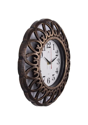 Rubın 30 Cm Diyametinde Duvar Dekoratif Saati 220759768 Kahverengi