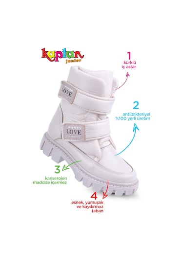 Kaptan Junior Kız Çocuk Botu Fenk 550 Krem