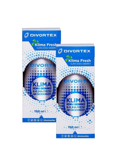 Divortex Klima Fresh - Temizleyici Klima Bombası Limon 2 x 150   Ml