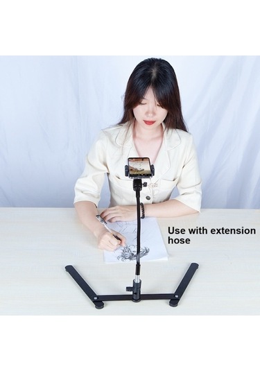 Createtech 360 Derece Metal Tepe Taban Masaüstü Telefon Tutucu, Minimalist Tasarım