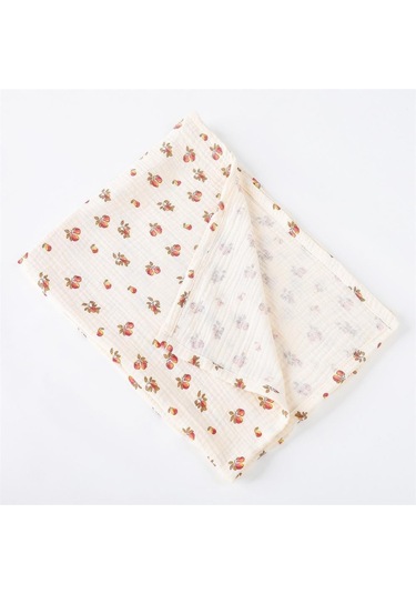 Kırmızı 85 65 Cm Muslin Kareler Bebek Kundak Battaniye Yenidoğan Bebek Bezi Yatak Pamuk Arabası Battaniye Bebek Şekerleme Örtüsü Kırmızı