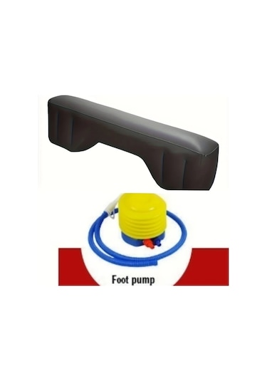 Sunshine011 Siyah 1 Adet Araç İçi Şişme Yatak Arka Koltuk Mesafe Örtüsü Seyahat Kamp Yatakları