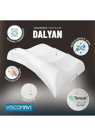 Viscomavi Dalyan Ergonomik & Ortopedik Visco Yastık