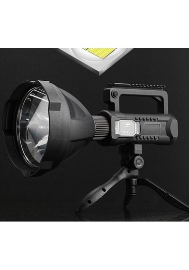 Ulzyvf Yeni Model Createtech Taşınabilir Suntek Siyah Feneri El Çalışma 11,4cmx11,4cmx26,9cm Kw Siyah Siyah