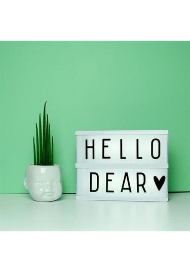 Hobibahçem Sinematik Lightbox Dekorasyon Aydınlatma Aksesuarları A5 Boyut Beyaz