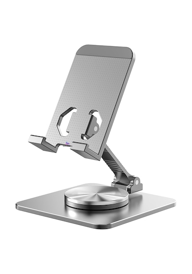 Metal Katlanabilir Telefon Tutucu Tablet Standı 360 Derece Dönen