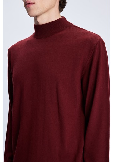 Kiremit Regular Fit Yarım Balıkçı Yaka Yünlü Triko Kazak 34221024a003 019 1964027 Kiremit