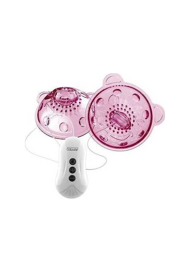 Tysm Kablosuz Şarjlı Meme Ucu Stimülatörü - 10 Modlu 360 Döner Masaj, Şeffaf Ve Pembe Renkler Çok Renkli