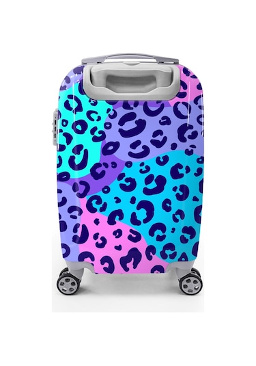 Coral High Leopar Desenli Kabin Boy Valiz 50cm 16542