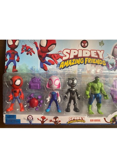 Spiderman Spidey Ve Arkadaşları 6'lı Figür Set Oyuncak Spiderman Figür 6lı Set