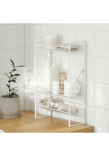 Cbtx Banyo Mutfak İçin 3 Katmanlı Depolama Arabası Metal Depolama Raf Üniteleri Çok Amaçlı