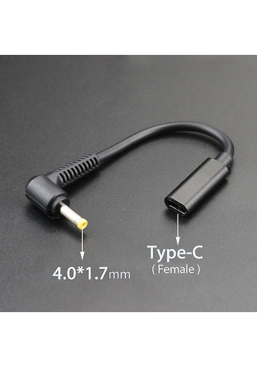 Yaozixa Usb-c Female Pd Adaptör Kablosu - 7.9x5.5mm Ve Çeşitli Dc Plug'lar İle 90w Laptop Şarjı