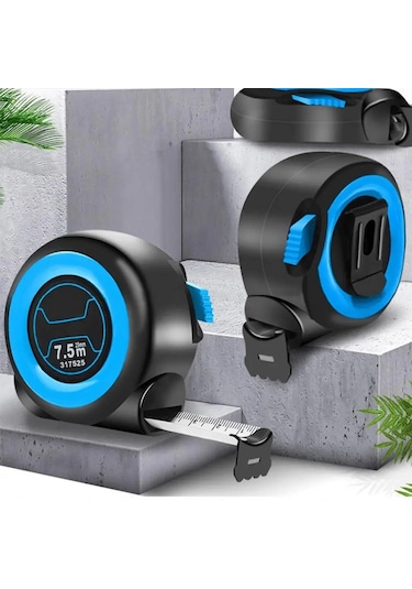 7.5 M 25 Mm-çelik Mezura 3 5 7.5 10 Metre Kalınlaşmış Kendinden Kilitlemeli Kauçuk Alet Cetvel Yapı Araçları Ölçme Önlemleri