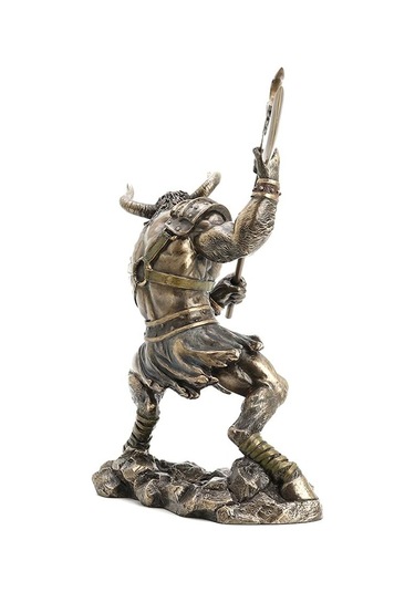 Yarı İnsan Yarı Boğa Mitolojik Canavar Minotor Heykel Biblo Dekor