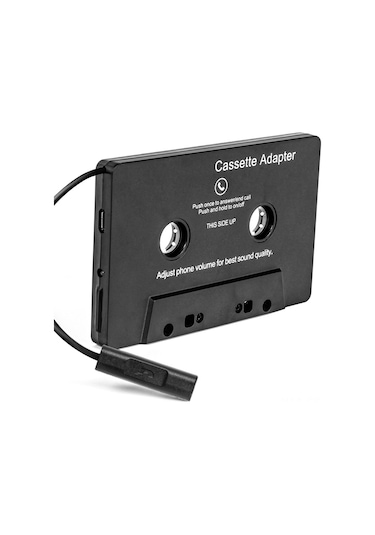 Samdoo Bluetooth Kaset Dönüştürücü, Araçta Müzik Çalar,免提 Arama, Mp3/mp4 Destekli, Tekrarlı Şarjlı Pil, Kaliteli Sesli Siyah Abs Konverter