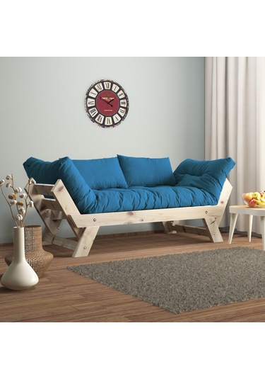 Adalar Masif Natural-mavi Renk 2li Kanepe Cpt8109-210