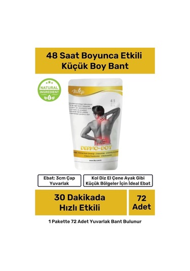 İlla Life Dermo-Dot Yuvarlak Yapışkan Bant 72 Adet