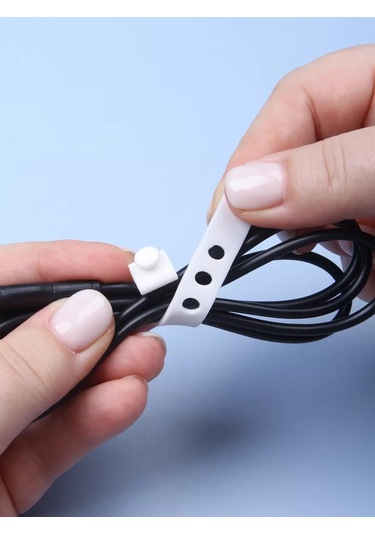 Wallard 10 Adet Beyaz Silikon Kablo Kelepçeleri 226957146