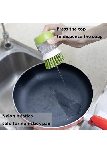 Damlama Tepsili Sabunluk Avuç İçi Fırçası, Bulaşıklar, Tencereler, Tavalar, Lavabo Temizliği İçin Yıkama Fırçası, Mutfak Fırçası Saklama Standı Seti Gri