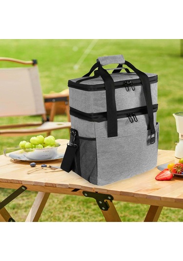 Dolıty 15l Yalıtımlı Çanta El Çantası Pratik Hafif Öğle Gri