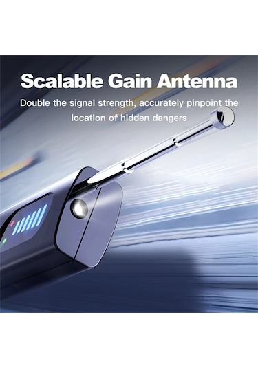 Gizli Kamera Dedektörü Anti-spy Araba Gps Takip Cihazı Dinleme Siyah