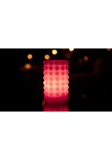 Fener Mum Bubble Long Bordo Kavun Kokulu Dekoratif Mum