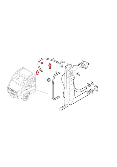 Iveco-daıly-hortum, Havalandırma Mazot Depo