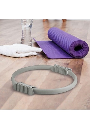 Ganzhoushop Uyluk Suntek Ring Kolay Pilates İç Gri Gri Esnek Egzersiz Circle Zm Gri