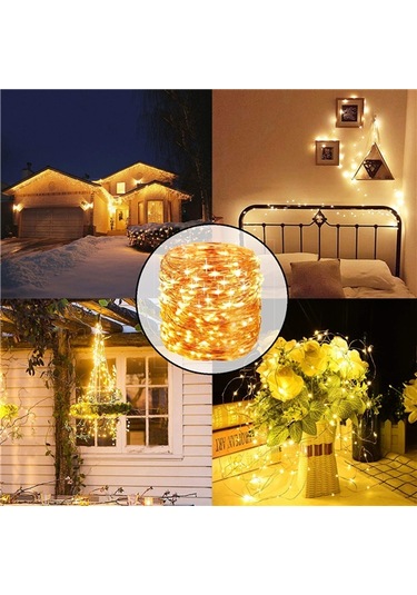 Solar Sarı 330Led 33M Şerit Dekoratif   Aydınlatma
