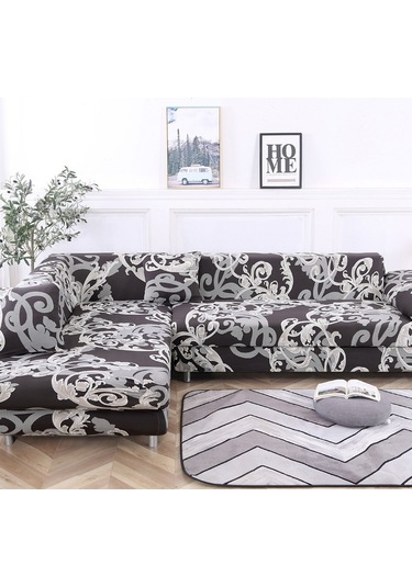 Sones Kumaş Yüksek Elastik Her Şey Dahil Tembel Kanepe Kılıfı, Boyut: 1 Kişilik Kraliyet Stili