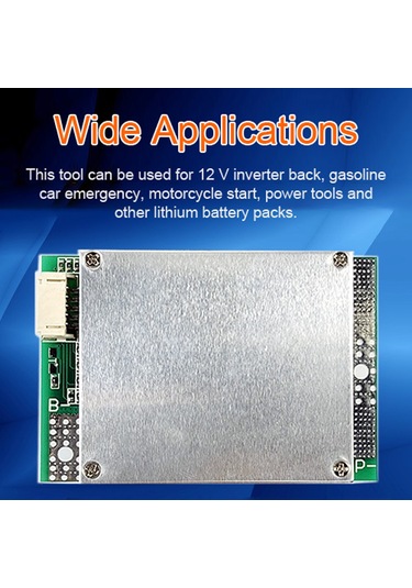 Maiyame 12v 100a Fosfat Lityum Batarya Koruma Kartı, Dengeleme Fonksiyonu, Aynı Port İle Şarj-deşarj, Aşırı Akım-kısırlık Koruma, Inverter Uyumlu