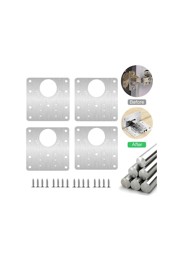 Mutfak Dolabı Tamir Plakası, Çelik Aksesuar İ 4pcs B,2pcs