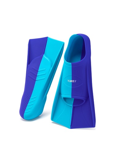 Vkemall Mavi Silikon Yüzme Ayak Kanadı - Geniş Kanatlı, İki Kanallı Su Çıkışı, Dayanıklı Ve Konforlu - Yetişkin & Çocuklar İçin Snorkel, Diving Ve Antrenman Çok Renkli